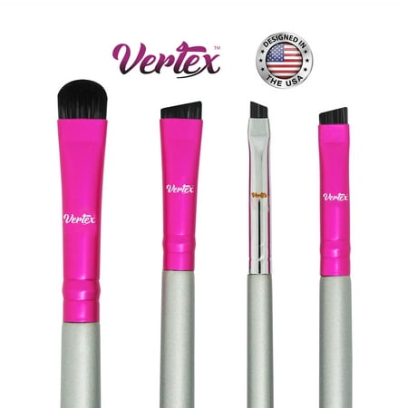 Eyebrow Brush Set For Brow Makeup Brow Liner Vertex Beauty Thin Brow Brush For Shaping And Filling Eyebrows The Best Brow Brushes For Brow Pomade and Contour Brush To Perfectly Shape (Best Contour Brush 2019)