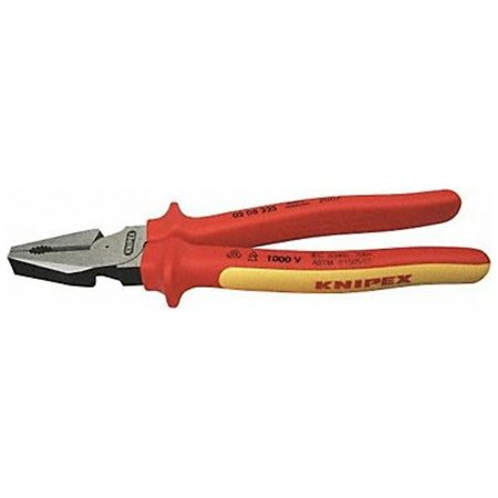 UPC: 0843221003661 | Knipex Linemans Plier 9  L Ergonomic 02 08 225 US