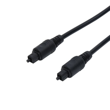 onn. 6' Digital Optical Audio Toslink Sound Bar TV Cable, Black