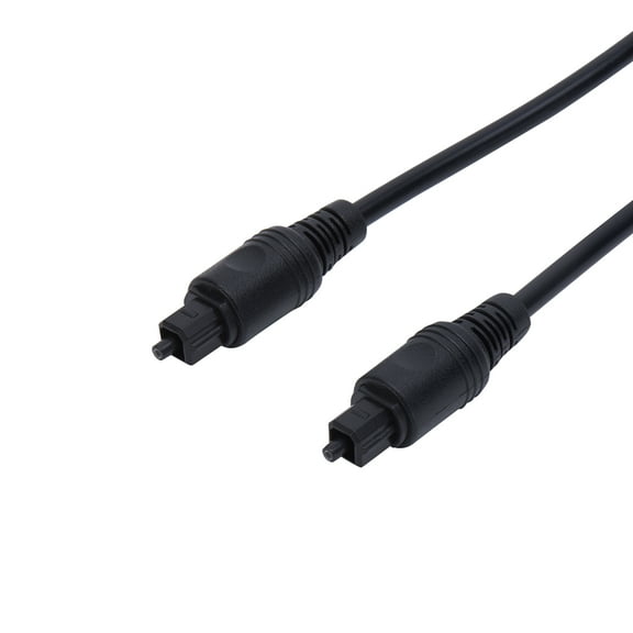 onn. 6' Digital Optical Audio Toslink Sound Bar TV Cable, Black