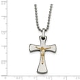 thumbnail image 3 of White Stainless Steel necklace with pendant Men's 22 in 23 mm 1, 3 of 3