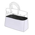 thumbnail image 2 of Organizador de bolsos liviano DGAZ para bolso Birkin de Hermes, interior de bolso de seda y papel Dupont para bolsos de lujo, 2 of 4