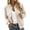 Khaki, variant on Women's Lightweight Bomber Jacket Casual Outerwear, Stand Collar Full Zip Raglan Sleeve Coat with Pockets, Loose Fit Windproof Varsity Jacket for Women Spring Fall Winter Daily Wear Sizes M-5XL