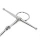 thumbnail image 2 of Long shank horse bit, stainless steel ring, jointed bit for 125mm horse mouth, 2 of 4