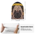 thumbnail image 2 of Picia Pug dog Yoga Pattern Knitted Beanie Hat for Men and Women , Unisex Winter Warm Stretchy Knit Cap Thick Fisherman Beanies Cuffed Plain Skull Caps, 2 of 6