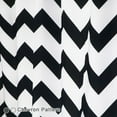 thumbnail image 6 of Stall Shower Curtain 54 inch Width, Waterproof Chevron Striped Geometric Fabric Shower Curtain for Bathroom, Black and White, 54x78 inch, 6 of 6