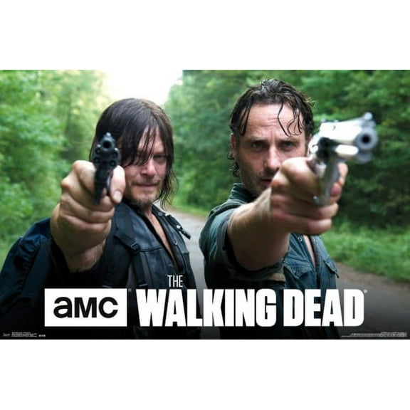 Rolled Poster Walking Dead Double Barrel 34” x 22” Posters