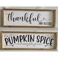 thumbnail image 1 of Framed Wall Plaque (Thankful/Pumpkin Spice) (Asstd) - Set of 2, 1 of 1
