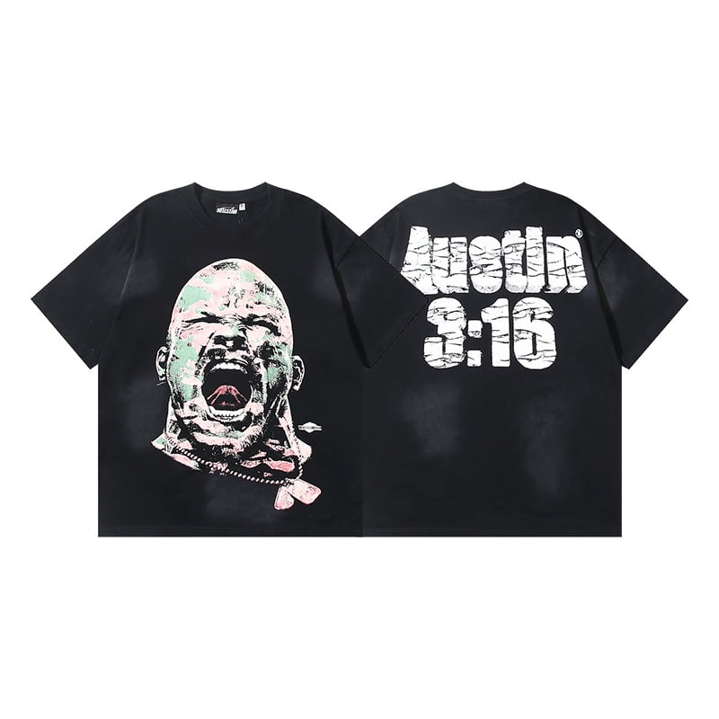 2025 new Hell Star HELLSTAR unisex washed distressed loose retro