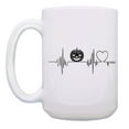 thumbnail image 2 of ThisWear Cute Halloween Cup Pumpkin Heartbeat Large Jack-O-Lantern Mug Pulse 15oz Coffee Mug, 2 of 4