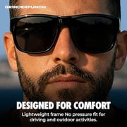 Grinderpunch XL Polarized Men's Oversized Sunglasses Big Heads Wide Face Large Head Fit Sports Driving Fishing Extra Wide Sunglasses