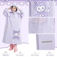 thumbnail image 4 of Sanrio Children's Raincoat Kuromi Cartoon Thickened Waterproof Eva Rain Coat Kids Clear Transparent Tour Rainwear Suit Raincoats, 4 of 23
