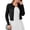 Black -BP42, variant on Womens Cropped Cardigan Sweaters Lightweight Knit Crew Neck,Button Down,Open Front,Long Sleeve,for Dress,Office Yellow L