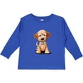 thumbnail image 3 of Inktastic Kiniart Mini Goldendoodle Boys or Girls Long Sleeve Toddler T-Shirt, 3 of 5