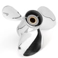 thumbnail image 5 of Qiclear Boat Propeller 10 3/8 x 14 Stainless Steel Outboard Propeller for Mercury Engines 30-70 HP Reference No. 48-855860A46 13 Tooth, RH, 5 of 5