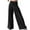 Black, variant on Annhoo Wide Leg Pants Women Casual Pleated High Waisted Flowy Palazzo Trousers Baggy Solid Color Sports Trousers