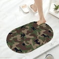 thumbnail image 6 of Jungle Camouflage Super Absorbent Quick-Drying Bathroom Mat Rug, Rubber Non-Slip Bottoms, Easy to Clean,Ultra Thin Bathroom Rugs Fit Under Door and Bathtub(17×27.5Inch), 6 of 6