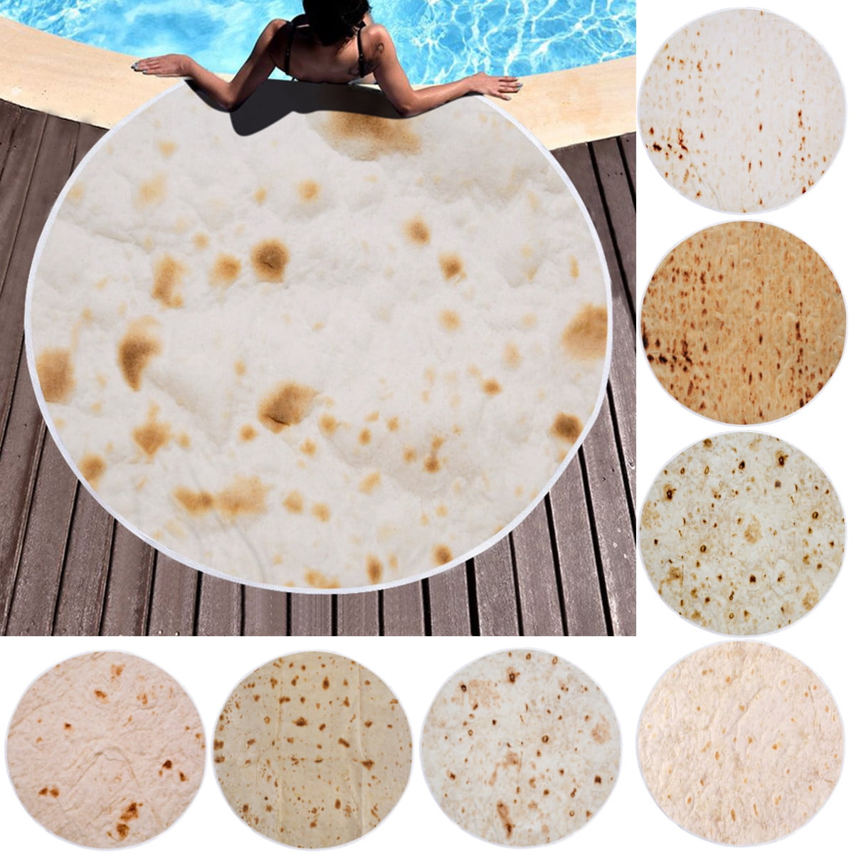 Meigar Burritos Tortilla Blanket, Giant Human Burritos Wrap Blanket