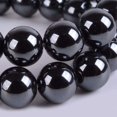 thumbnail image 2 of Angelstones Natural Hematite Gemstone 10mm Round Beads Stretch Bracelet 7 Inch Unisex, 2 of 2