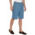 thumbnail image 3 of (2 pack) Turtle Bay New York Men's Stretch Waist Pull On Shorts in Twill Fabric - Free of Buttons & Snaps, 3 of 6