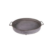 Creative Co-Op Round Decorative Iron Tray with Handles