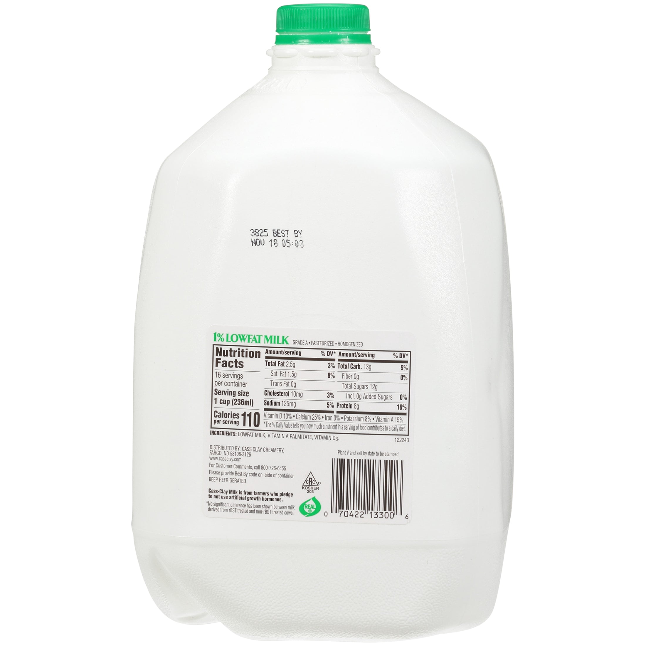 Cass-Clay® 1% Lowfat Milk 1 gal. Jug