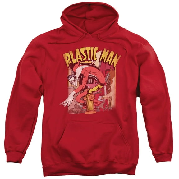 DC Comics Plastic Man Street Adult Pullover Hoodie Sweatshirt