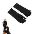 thumbnail image 1 of Copper Arthritis Gloves, Compression Gloves for Men Women Black, Reduce Soreness Through Compression, Suitable For Arthritis, Half Finger Design, Suitable For Various Conditions, 1 of 7