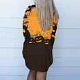 thumbnail image 6 of WFJCJPAF 2024 New Halloween ! Halloween Sweaters for Women,Women's Fashion Halloween Printed Casual Long Sleeved Shirt Cardigan Tops - Yellow M, 6 of 6