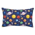 thumbnail image 1 of Fotbe Space Planet Funda de Almohada Decorativa Estilo Occidental, Lujo en Algodón, Fundas para Almohadas King, Cojín Estampado para Decoración del Hogar-16"x24", 1 of 6