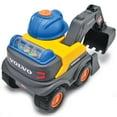 thumbnail image 3 of Dickie Toys: ABC Volvo Danny Digger - Yellow & Blue - Light Up & 5 Sounds, 10" Motorized Vehicle Toy, Construction Excavator, Licensed, Kids Ages 3+, 3 of 12