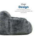 thumbnail image 3 of Miekor Furniture Soft Memory Foam Bean Bag Sofa Chair with Armrest, Modern Living Room Bean Bag, Blue Gray 35251, 3 of 10