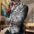 thumbnail image 3 of Nuevas camisas florales con estampado de cuadros para hombres, camisas de manga larga con solapa y botón impresas en 3D, ropa informal vintage Y2k, 3 of 5