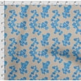 thumbnail image 4 of Soimoi Florals Printed, Polyester Fleece, Fabric by The Yard Sewing DIY Stretch Fabric 56 Inches Wide, WarmFabric for Hats, Coats, Gloves, Blankets, Blue, 4 of 5