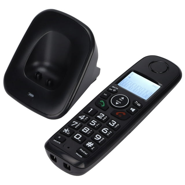 Cordless Handset,D1001 Cordless Speakerphone Multifunction Cordless Phone System Handheld Phone Built for Professionals