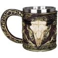 thumbnail image 2 of Bull Skull Mug Longhorn 11oz Resin Coffee Mug with Stainless Steel Insert, 2 of 2