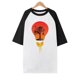 thumbnail image 4 of Tops con estampado de sol de playa de manga corta de ocio con cuello redondo de verano para mujer OAVQHLG3B Store lin121212, 4 of 5