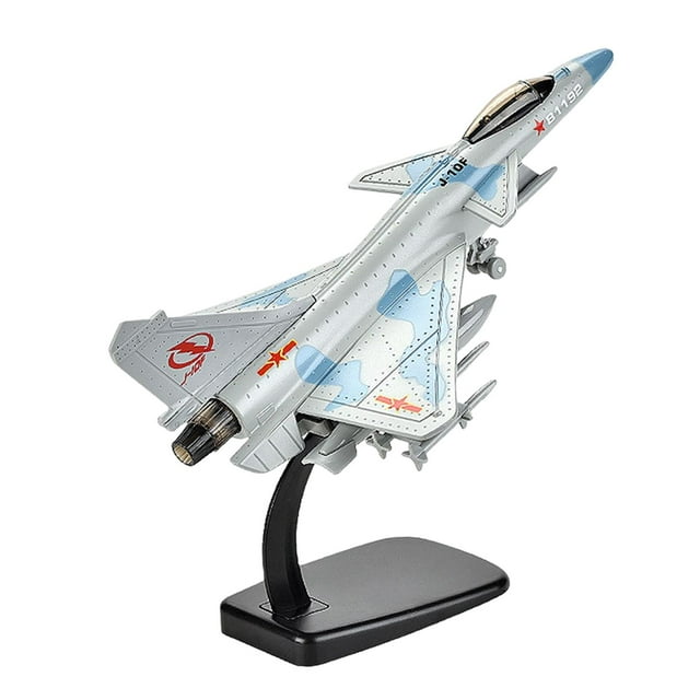Modelo de avión J10 1/72 perfecl de aleación con sonido y Luz gris