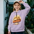 thumbnail image 2 of Uourmeti Mushroom Sleep Capybara Print Kids Christmas Hoodies Half Zipper Sweatshirt Pullover Sweatshirts Festive Holiday Wear for Party Celebration Gift Size 9-10, 2 of 7