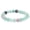 Colorful Fluorite, variant on Men's Natural Lava Stone Beaded Bracelet - Grounding & Stylish Elastic Bracelet
