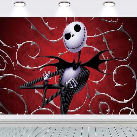Nightmare Before Christmas 2 Poster Wall Decor Birthday Banner Backdrop Background Party Supplies Taspestry