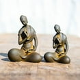thumbnail image 3 of Buda japonesa de hierro zazen, figura de monje de hierro fundido, estatua de Buda Zazen interior, rno de computra de meditación retro, Buda minimalista, estatua de Buda hecha a mano, estatua de, 3 of 3