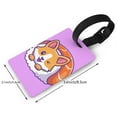 thumbnail image 4 of Balery Corgi In Sushi Roll Print Durable Luggage Tags with Secure Strap, Personalized Travel ID Tags for Suitcases, Bags, and Backpacks - Easy Identification for Men and Women, 4 of 8
