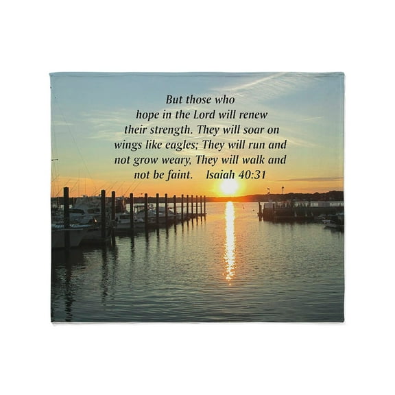 CafePress - ISAIAH 40:31 Throw Blanket - Soft Fleece Throw Blanket, 50"x60" for All Ages