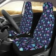 thumbnail image 2 of Vsdgher Flower Blue Skull Automotive Seat Covers for Cars Trucks and SUVs – Car Seat Covers for Truck Seat Protectors Set of 2, 2 of 7