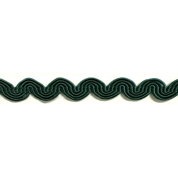 1/2" Large Scroll Braid Gimp Trimming - 12 Yards! - Color: Dark Green