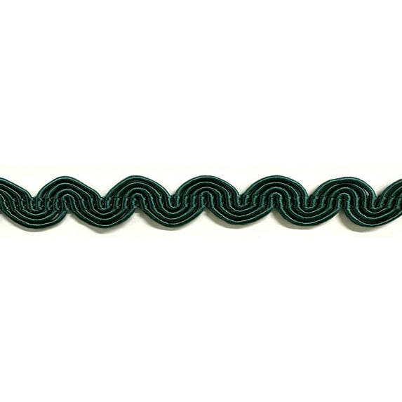1/2" Large Scroll Braid Gimp Trimming - 12 Yards! - Color: Dark Green