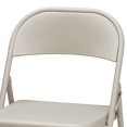 thumbnail image 3 of MECO Sudden Comfort All Steel Folding Chair Set, Buff Lace (Set of 4), 3 of 4