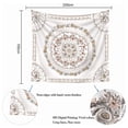 thumbnail image 2 of Tapiz de mandala, tapiz de medallón floral, tapiz de bosquejo de plantas florales, tapiz bohemio hippie para habitación, 2 of 5