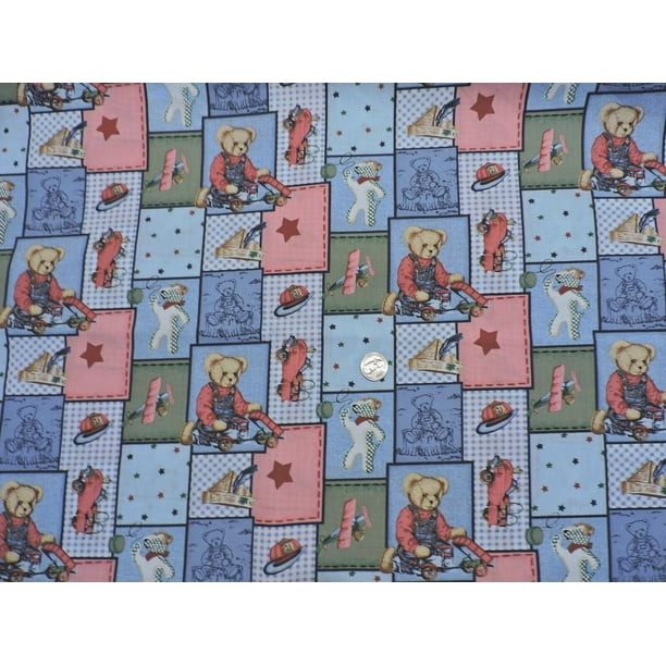 BJT And Friends Patch Teddy Bear Toys Cotton Fabric